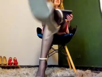 velourmuse — GOAL: Open legs + rub my clit [44 tokens remaining]  Classy, seductive, and just a little wicked #office #heels #pantyhose #blonde #legs